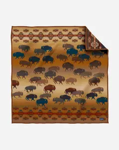 PENDLETON PRAIRIE RUSH HOUR THROW- BROWN BUFFALO