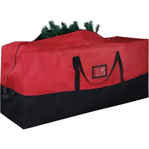 Christmas Tree Storage Bag, 600D Oxford  Moving Bags, Fits Up to 7.5 Ft Artificial Trees, Skeleton Storage,  Christmas Decorations Storage Bags with Zippers & Card Slot