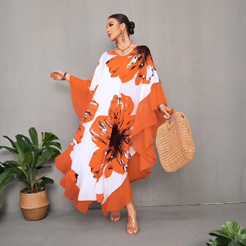 Bsubseach Women Ethnic Print Kaftan Dress Plus Size Swimsuit Cover Up,Mrs. Roper Kaftan ,Swimsuit,bubu,mumu,Casual Womenswear Bsubseach Women Ethnic Print Kaftan Dress Plus Size Swimsuit Cover Up,Mrs. Roper Kaftan ,Swimsuit,bubu,mumu,Casual Womenswear