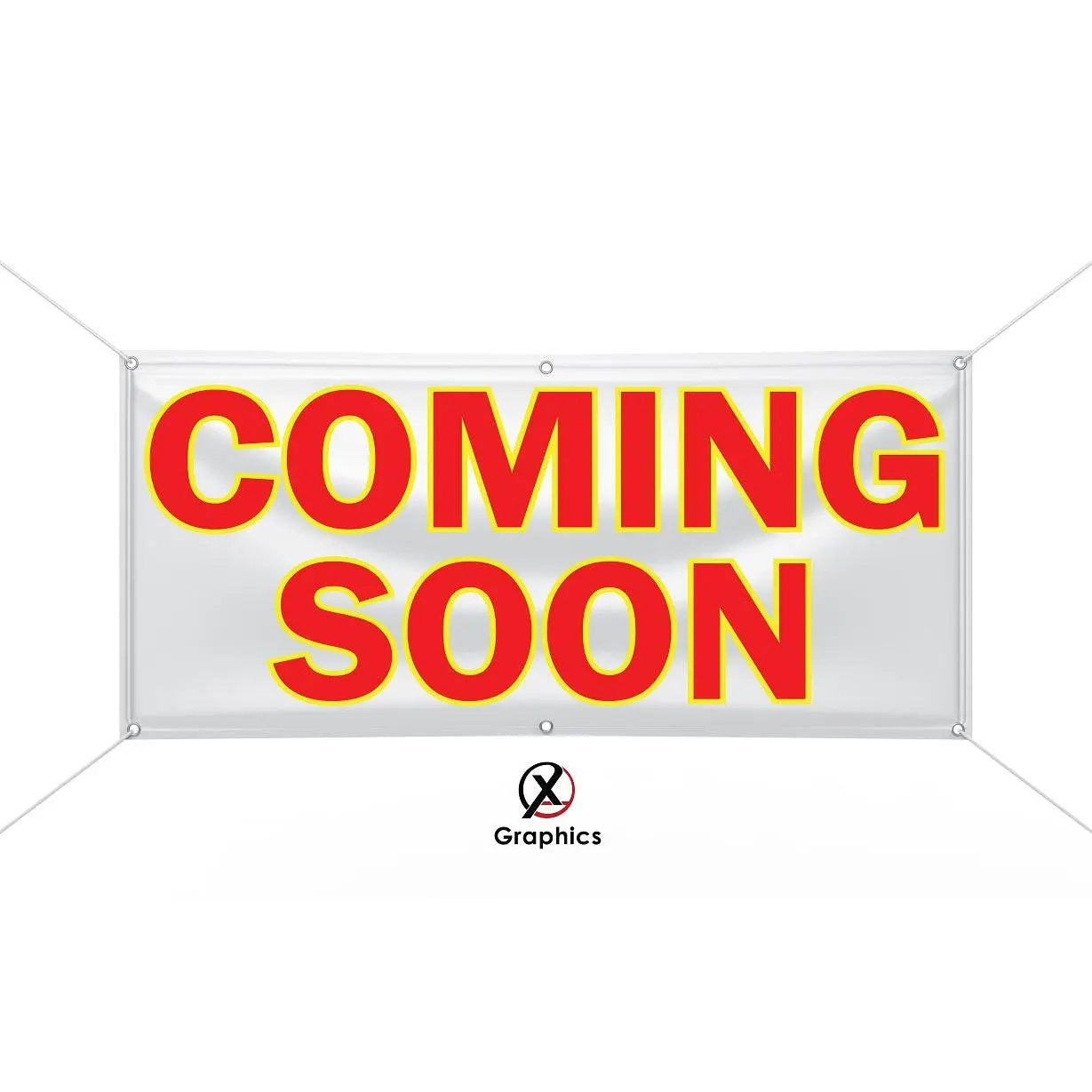Coming Soon Vinyl Banner advertising Sign Full color any size Indoor Outdoor Advertising Vinyl Sign With Metal Grommets