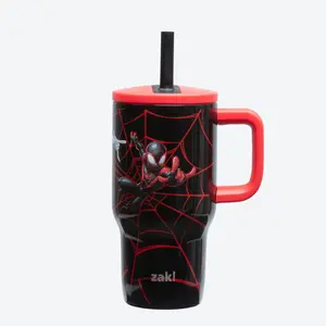 Zak Designs Fairway Kids Insulated Stainless Steel Tumbler with Silicone Spout and Splash-Proof Lid Zak Designs Fairway Kids Insulated Stainless Steel Tumbler with Silicone Spout and Splash-Proof Lid