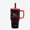 Zak Designs Fairway Kids Insulated Stainless Steel Tumbler - 16 oz, Silicone Spout, Splash-Proof Lid, Fun Designs, Dishwasher Safe Water Bottle for School, Playground, Pool, Bedside Table