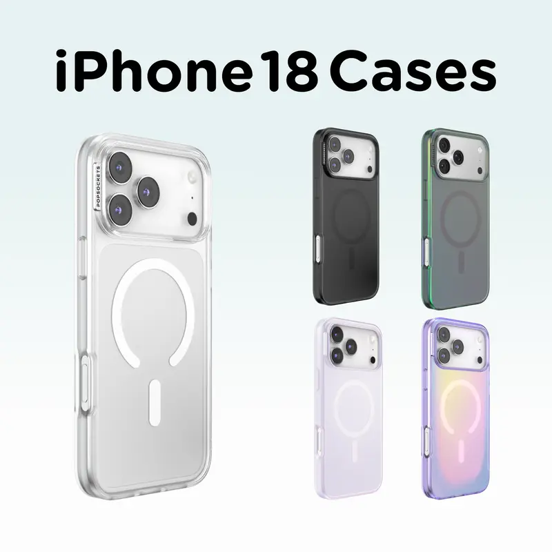 PopSockets MagSafe Protective Casing for iPhone - Portable Phone Accessories, Smartphone Gear with Wireless Charging Compatibility, Drop Protection, Shockproof PlantCore Material, Screen Protector, MagSafe Accessories Support