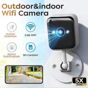 【JOOAN 1080P FHD Outdoor And Indoor MINI WiFi Camera】Waterproof Security Camera With Color Night Vision, Two-Way Audio, Easy Installation, 1 Year Warranty, Can Still Monitor Without Network