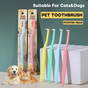 Pet Toothbrush for Cats and Dogs, Sharp Tip Pet Toothbrush, Pet Cleaning Supplies, Effective Oral Care for Pets, Durable Design