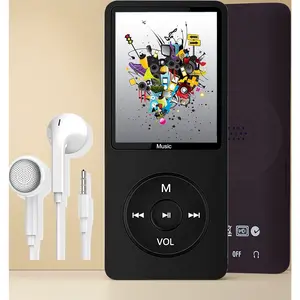 16GB MP3 Player, Music Player with Built-in Speaker, Supports up to 128GB, Includes 16GB Micro SD Card, FM Radio, Voice Recorder, Photo/Video Play, E-Book Reader
