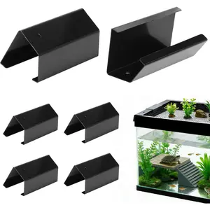 6Pack Heavy Duty Screen Clips for 5-29 Gallons Reptile Terrarium Covers Aquarium Lid Clips for Reptile Tank Lid Reptile Enclosure Lock for Amphibian and Turtle Terrarium Covers