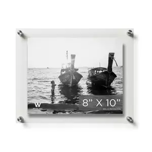 8x10" Modern UV-Grade Acrylic Floating Wall Frame