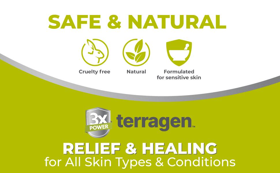 Terragen HG Formula MAX Genital Sores Cream by terrasil, Fast Soothing Natural Treatment for Effective Outbreak Support for Men and Women (14g)