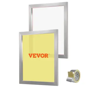 Screen Printing Kit with 2-Piece 20x24in Aluminum Frames, 2 Mesh Panels of 160-Count Glossy High-Tension Nylon Mesh, and Sealing Tape for T-Shirt DIY Printing