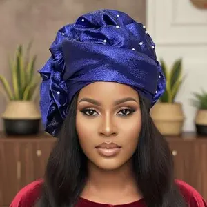 KraftyHobby Authentic Senegalese Headtie – Pre-Tied Gele for Weddings & Events,African Headwrap, Easy to Style,Ready to Wear Gele, Handmade in Senegalese Style,Wrap & Slay,Glow Gele,SlayTies,Tie N Go Gele
