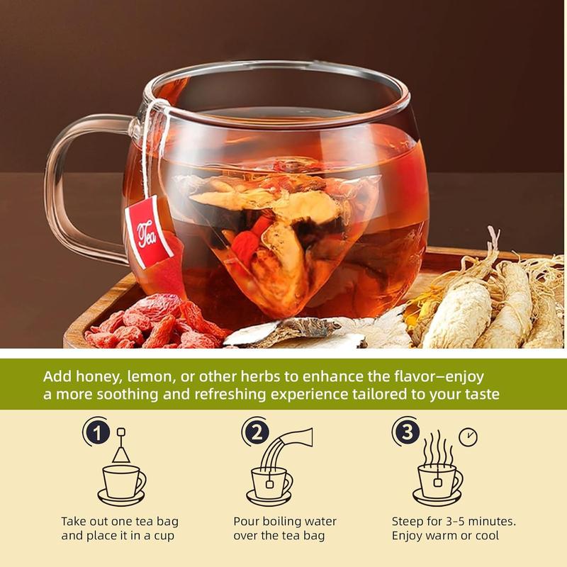 Kidney Tea Formula Ginseng Eight Treasures Tea Organic Kidney Traditional Kidney Cleansing Tea Cleanse Tea Ginseng Red Date Natural Chinese Herbal Tea Bags For Men Women healthy cleanse detox tea