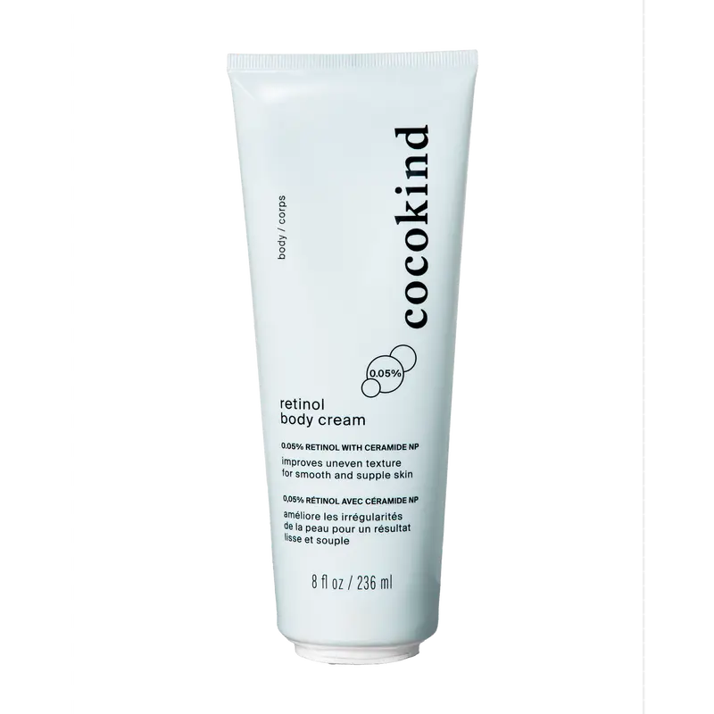 [cocokind] Retinol Body Cream 0.05% with Ceramide NP | Lightweight Body Moisturizer | Firms Skin & Smooths Texture