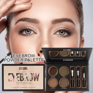 Four Color Eyebrow Powder Set, Professional Makeup Tool for Perfect Brow Definition, Ideal for Daily Use & Special Occasions