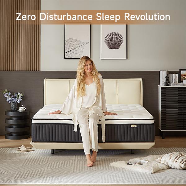 Clearance Sale | Final Stock | Hybrid Mattress 2.0 10–14 Inch Mattress in a Box, Memory Foam & Individual Pocket Springs, Motion Isolation, Pressure Relief, Queen Bed Mattress