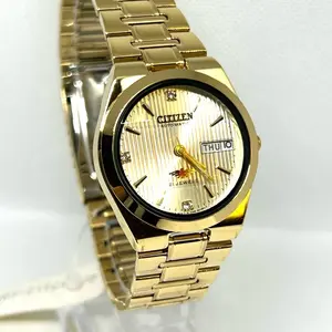 Citizen women watch Automatic Gold tone Gold Face, Crystal Cut