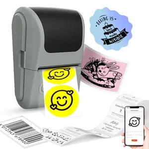 Portable Mini Thermal Label Printer, Inkless Thermal Printer, Wireless Bluetooth-compatible Handheld Printer for Clothing Tags, Price Stickers, Inventory Labels, Home Organization