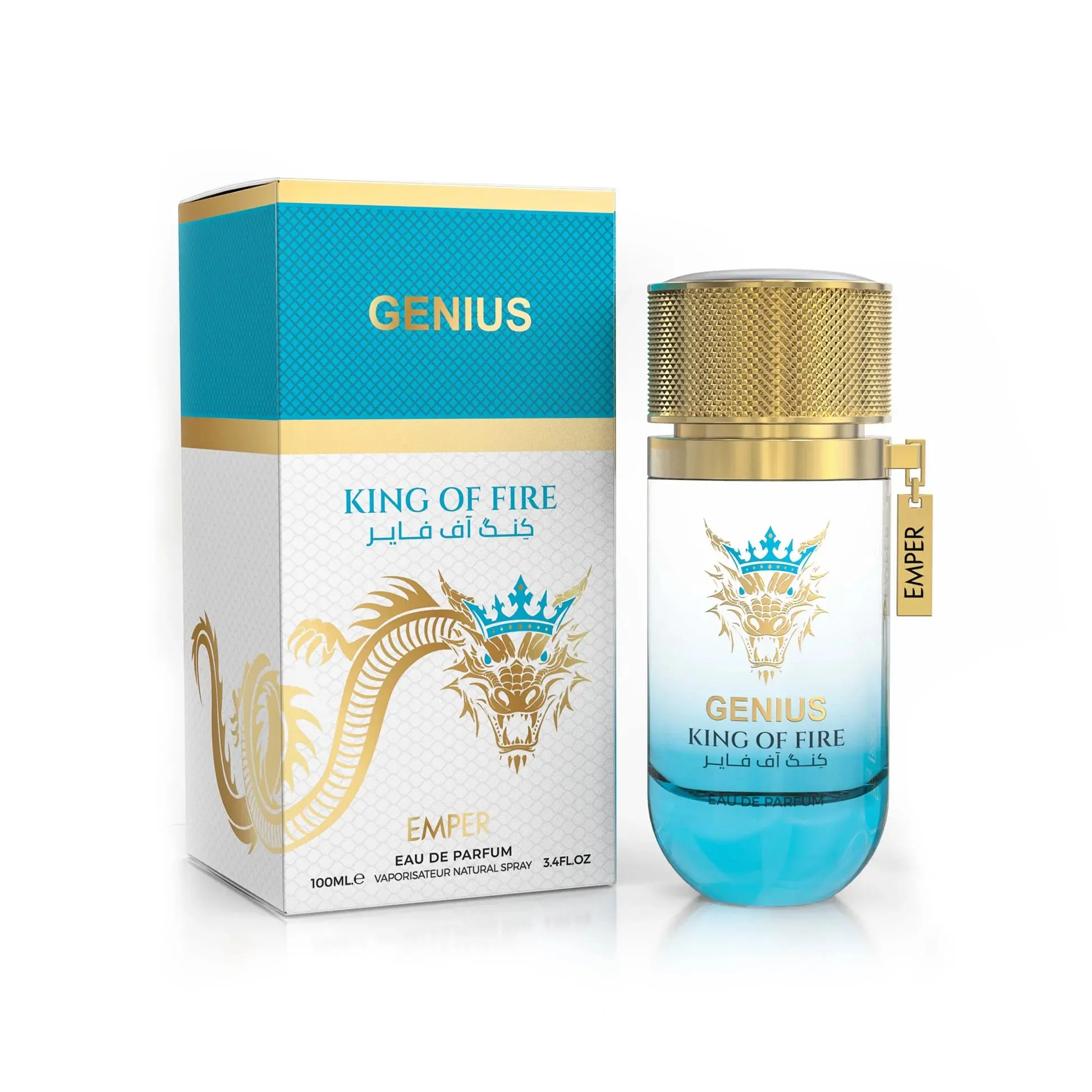 Genius King of Fire Eau de Parfum Unisex 100ml | Mango, Jasmine, Oud & Vanilla