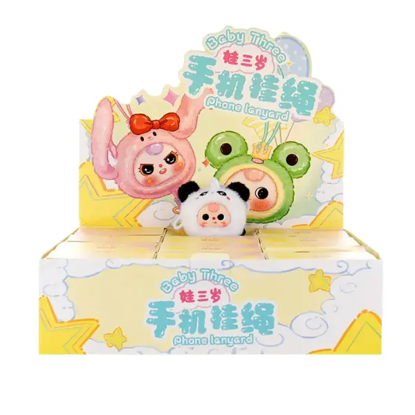 Baby Three Phone Strap Plush Blind Box