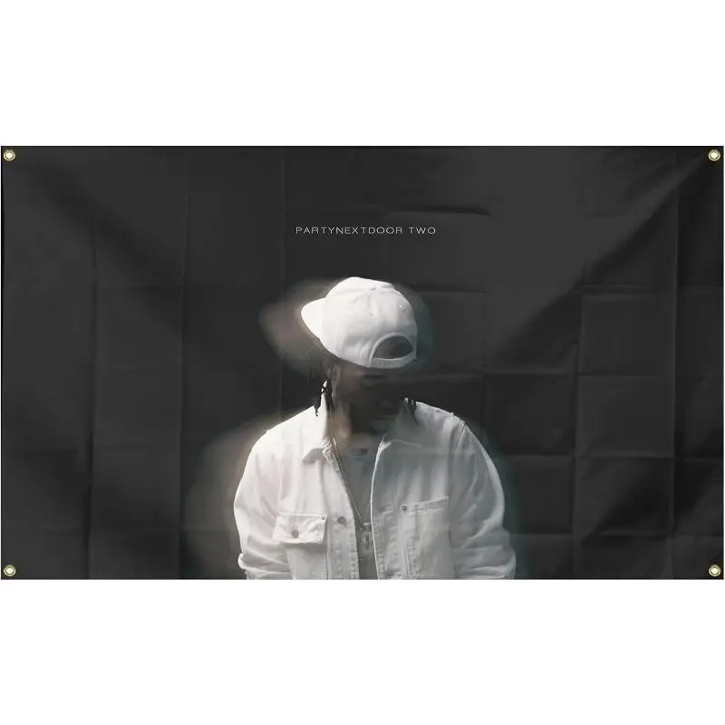 Hip Hop Style Rapper Partynextdoor Album Flag Tapestry, 3x5 Ft Indoor-Outdoor Home Decor, Trippy Room Decor Wall Hanging for Dorm Living Room, Giftable Party Theme Background Tapestry, Gift tapestry
