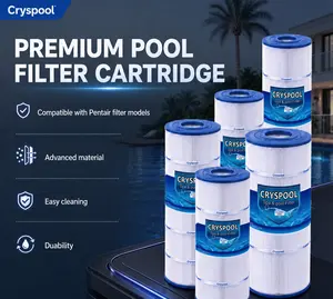 Cryspool Swimming Pool Filter Cartridge - Home Garden Pool Accessory Compatible with Pentair Filter Models, Pool Accessories