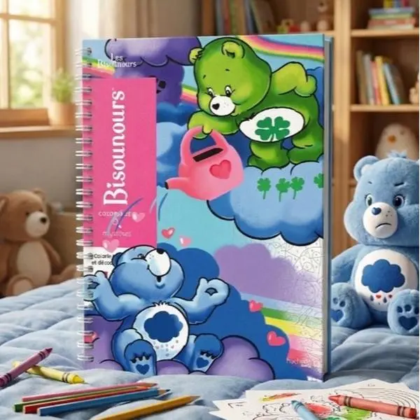 [New 2026] Les Bisounours Disney Coloring Book, Color by Number for Adults, Creative Coloring Activity, Fun Gift for Coloring Fans (Spiral-bound)