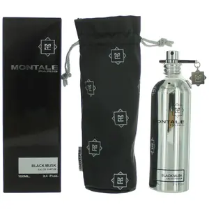 Montale Black Musk Eau de Parfum Spray, 3.4 oz Unisex Oriental Perfume with Spicy Leather and Amber Notes, Montale Perfume