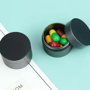 Mini Pill Box, 1 Count Portable Waterproof Sealed Storage Box, Mini EDC Container for Pills and Supplements, Home Organizer, Healthcare