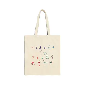 Repent In Jesus Name Painted Canvas Cotton Tote Bag Christian Gospel Jesus Saves Love Repent Outreach Faith Church