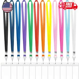 12 Pack Lanyards for ID Badges Cruise Lanyard