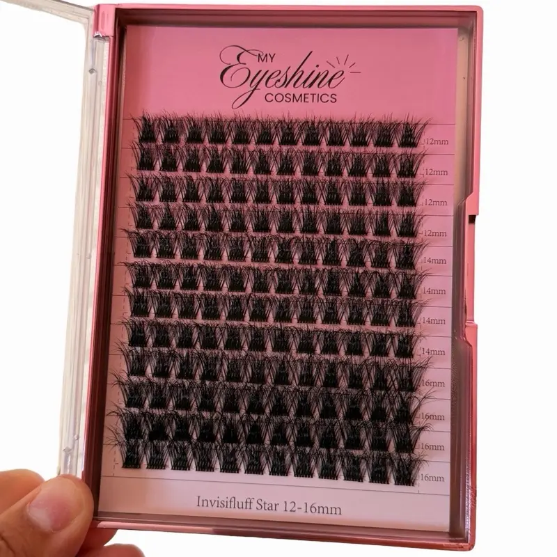 Eyeshine NEW bandless Star (black 12-16mm) NEW soft hair fiber glue sold separately
