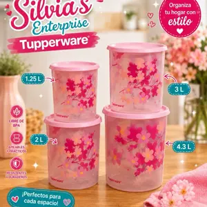 Juego de botes toque Mágico de Tupperware para almacenar en seco y fresco
