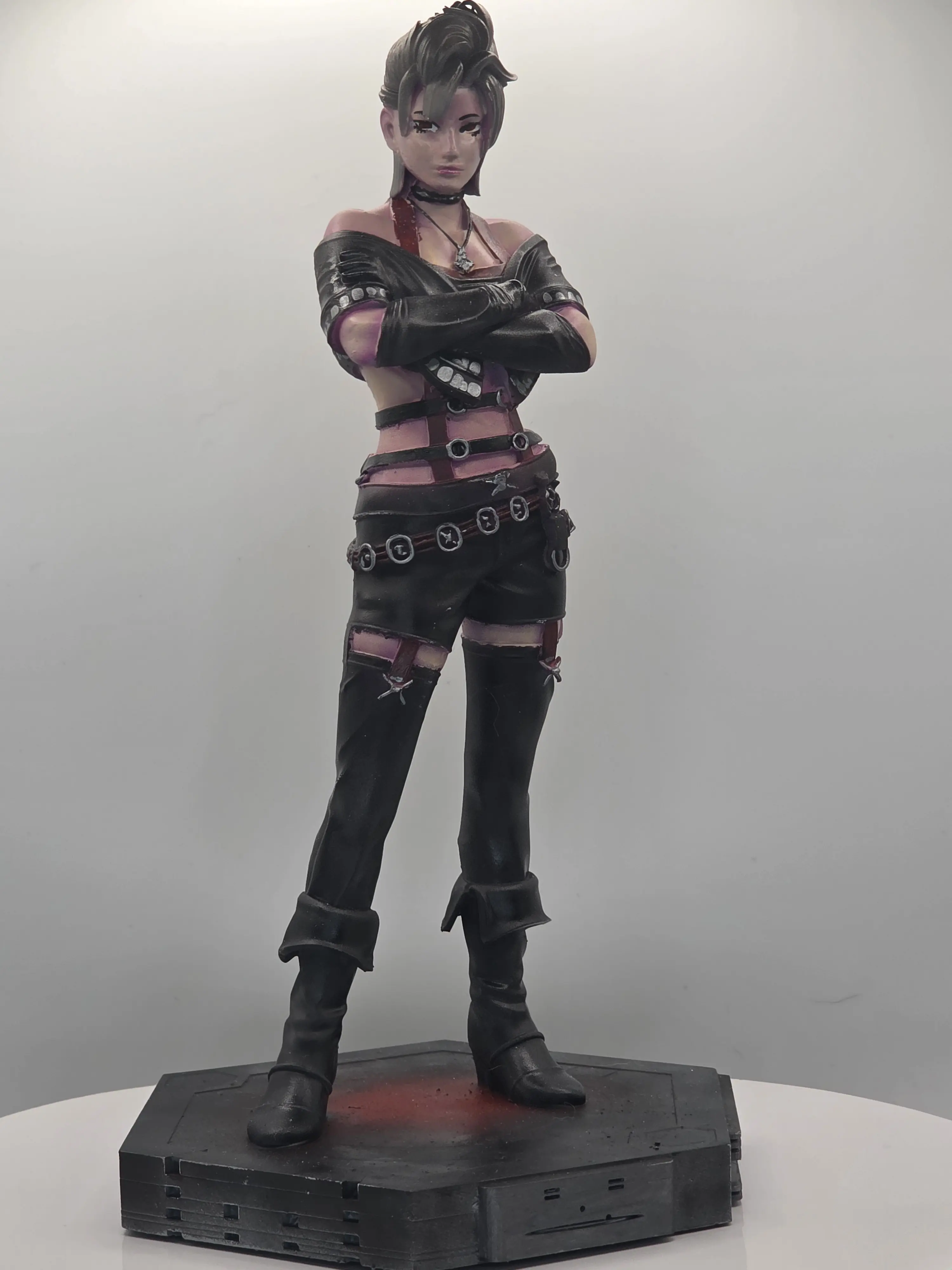 Final Fantasy X-2 Paine Figurine, Hand-Painted 16K ABS Resin Statue, Gothic Warrior Gaming Collectible for Desk Display 3D Home Decor