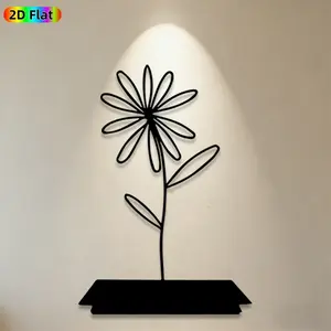 1pc Daisy Metal Wall Art, Delicate Daisy Statue Mural, Ideal Gift for New Year, Easter, Floral Decor Enthusiasts, Rust-Resistant Metal Wall Decor Wall Sculptures, Perfect for Living Room Wall & Garden Fence, Charming Nature-Inspired Home Accent