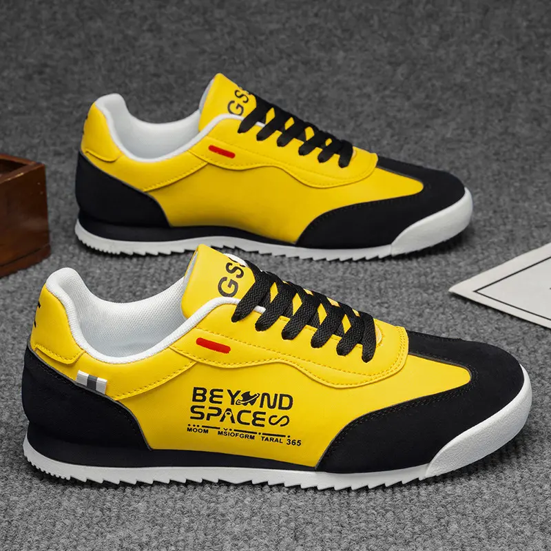 (New) Men's Closed Versatile Casual Sneakers - Forrest Gump Walking Shoes, Trainer, Sports Shoes for Large Size Footwear (Gift Option, Size 11), Athletic, Laces, Fabric, Pvc, Low Top Shoes