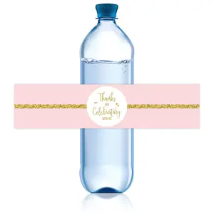 Gold Wedding Water Bottle Labels, Celebratory Labels, 20 Pcs/10 Sheets, Perfect for Weddings, Engagements, Sign-In Books, Bridal Shower Gifts