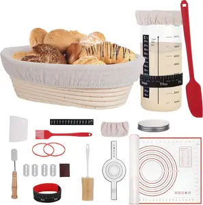 Complete Sourdough Bread Starter Kit: 34oz Glass Jar, Bread Lame, and Essential Baking Supplies for Perfect Sourdough at Home