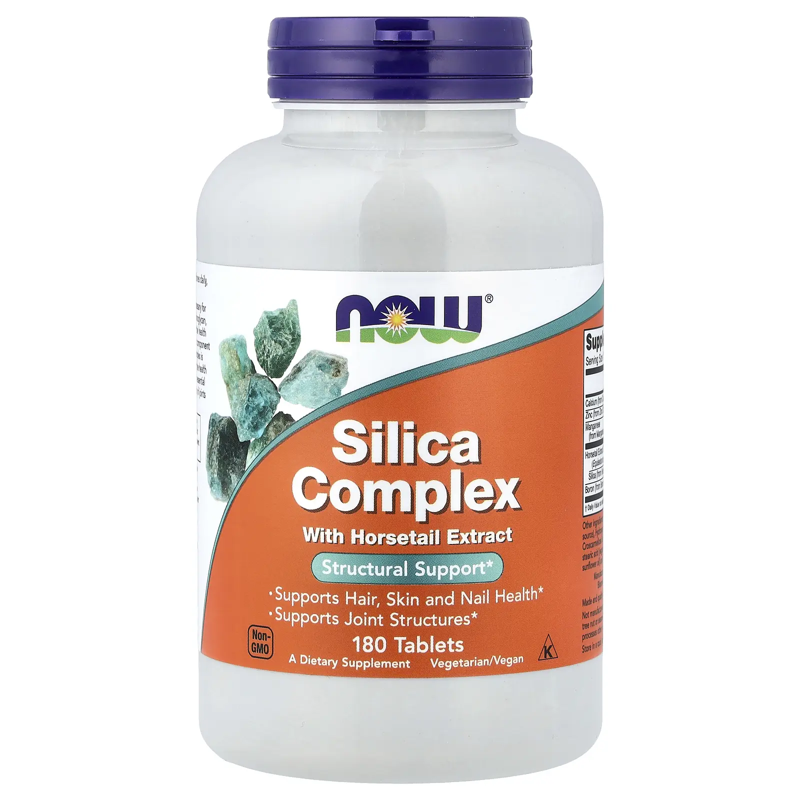 NOW Foods Silica Complex with Horsetail Extract, 180 Tablets NOW Foods Silica Complex with Horsetail Extract, 180 Tablets