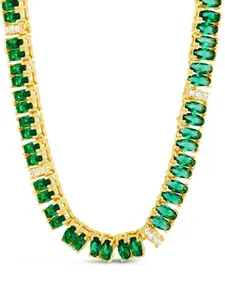 Ace Oval CZ Tennis Necklace