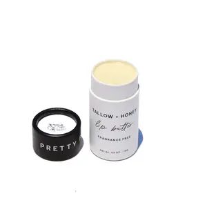 Fragrance Free Tallow + Honey Lip Balm for Dry Lips & Sensitive Skin Eco-Friendly Travel Tubes 15 ml Organic Olive Oil Gentle Soothing Daily Care Therapy