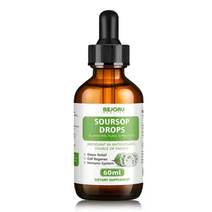 Soursop Graviola Liquid Drop, Nature Soursop Extract Liquid for Cell Support & Regeneration, Immunity, Liver & Antioxidant, Easy to Absorption Natural Healthcare Fruit Dietary Supplement Bathroom