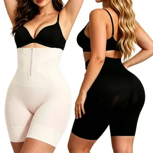 GOLD CARP 2PS High Waist Tummy Control Shapewear with Zipper  Seamless Butt Lifter Slimming Body Shaper Adjustable Waist Trainer Shorts Easy Slideshaper Thigh Slimmers Leg Womenswear for Women Everyday Compression Panties underwear outdoorfun