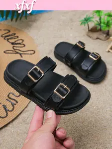 2026 Spring Summer Kids Sandals, Comfortable Multi-Functional Durable Thick Sole, Fabric Design, Suitable for Girls and Boys Ages 3-12