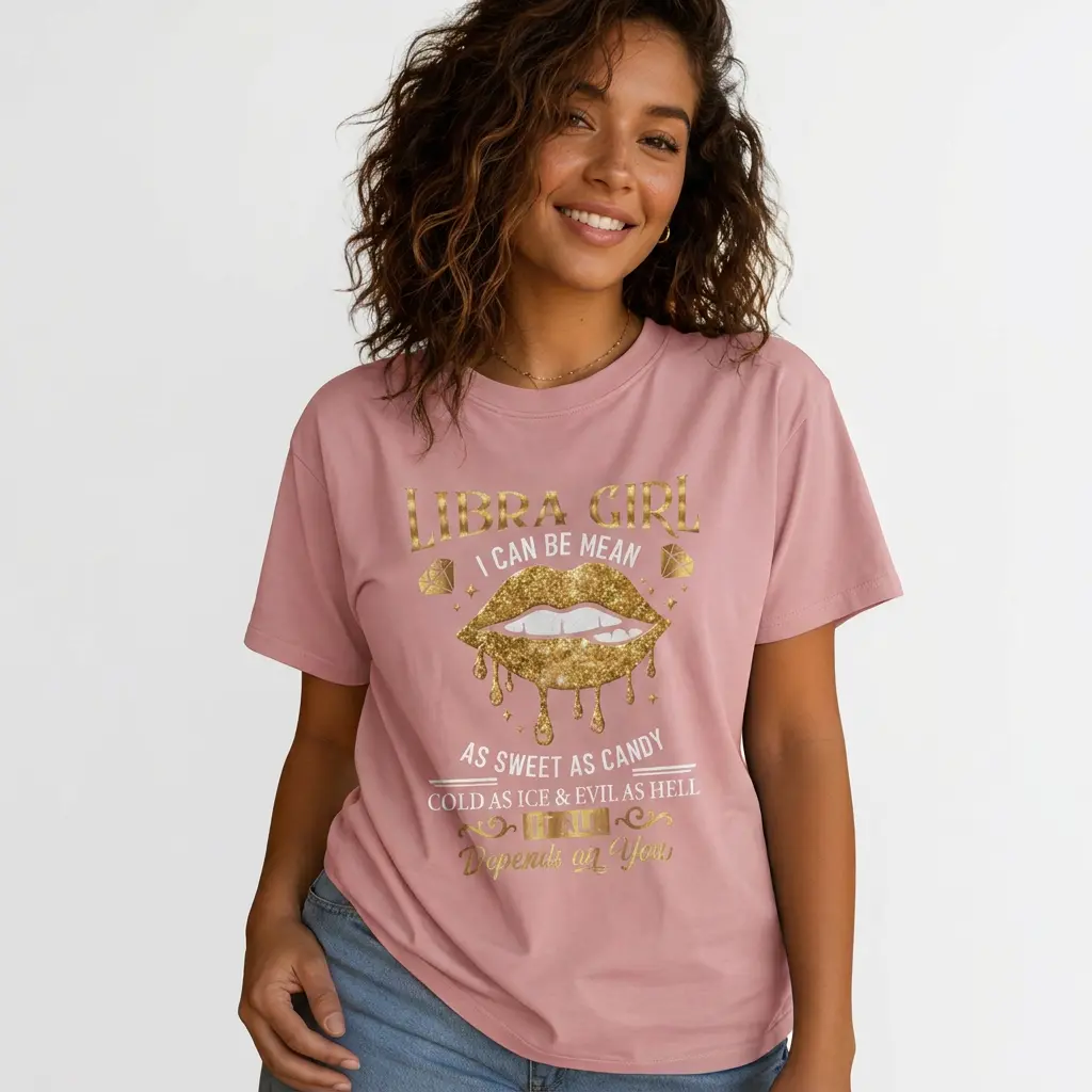 Libra Girl Zodiac Shirt Women Plus Size Sassy Astrology Graphic Tee