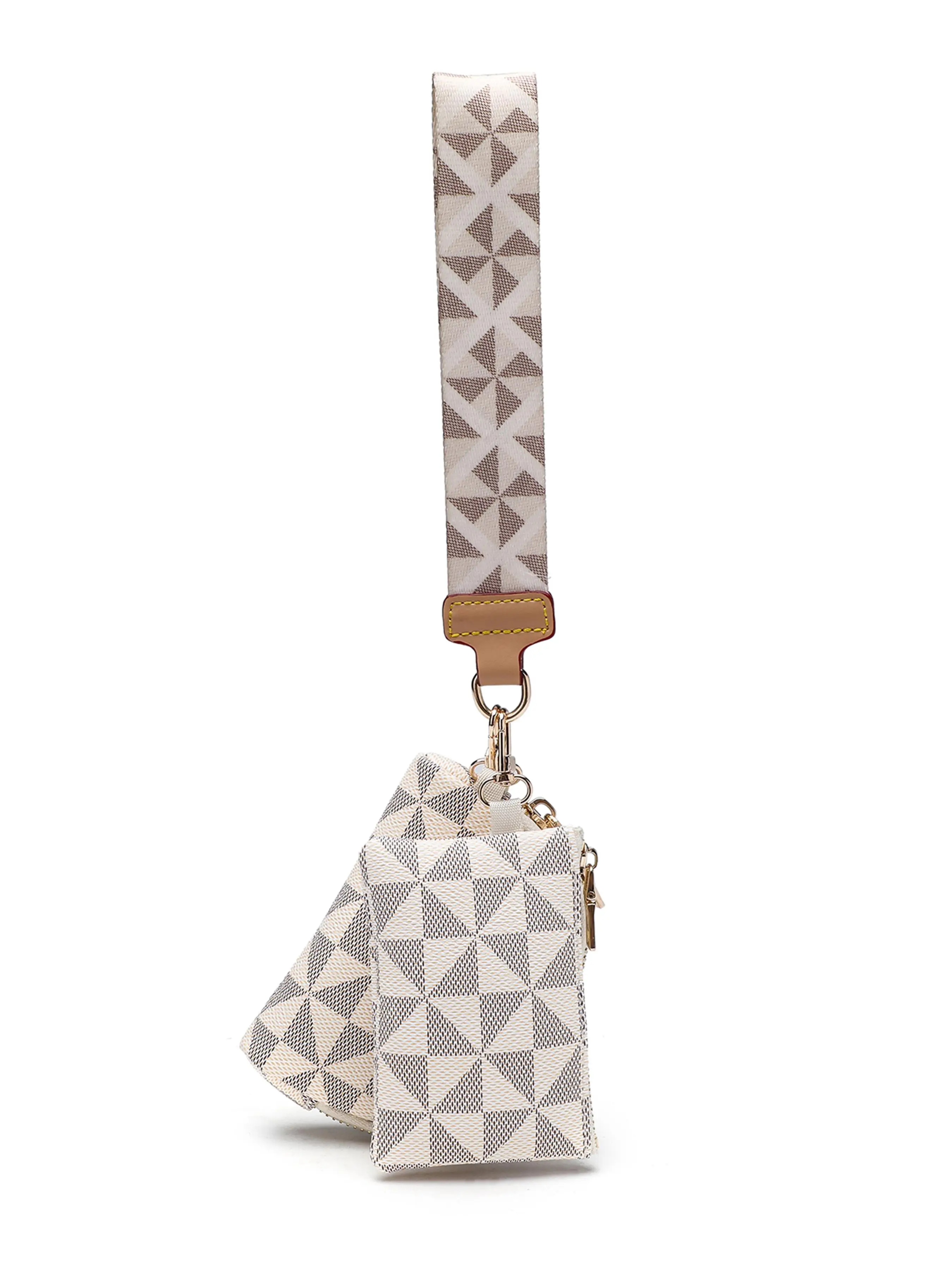 Women's Fashionable Geometric Pattern Zipper Coin Purse & Key Holder, Casual Versatile Pvc Coin Purse & Key Holder, Trendy All-match Wallet for Daily