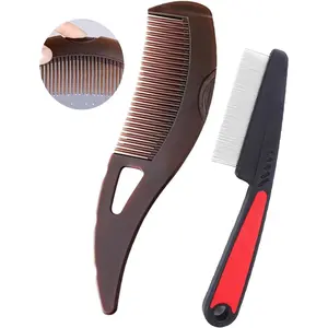 Stainless Steel Fine Tooth Comb, Scalp Psoriasis Comb, Comb Scalp Sweep Detoxing Comb, Lice Comb Multifunctional Hairbrush For Scalp Massage Combs for Women Men Kids