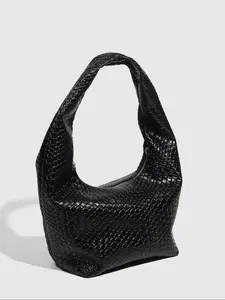 Women's Fashionable Snakeskin Embossed Shoulder Bag, Casual Large Capacity Shoulder Bag for Daily Used, Trendy All-match Commuter Bag, Handbag Shoulder Purse