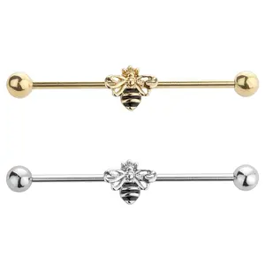 Bee Industrial Barbell 14G 316L Surgical Steel