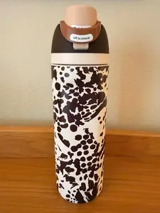 NEW Owala 2026 LIMITED EDITION "Cow 24 oz Free Sip Special Edition Animal Print Cow Brown Water Bottles
