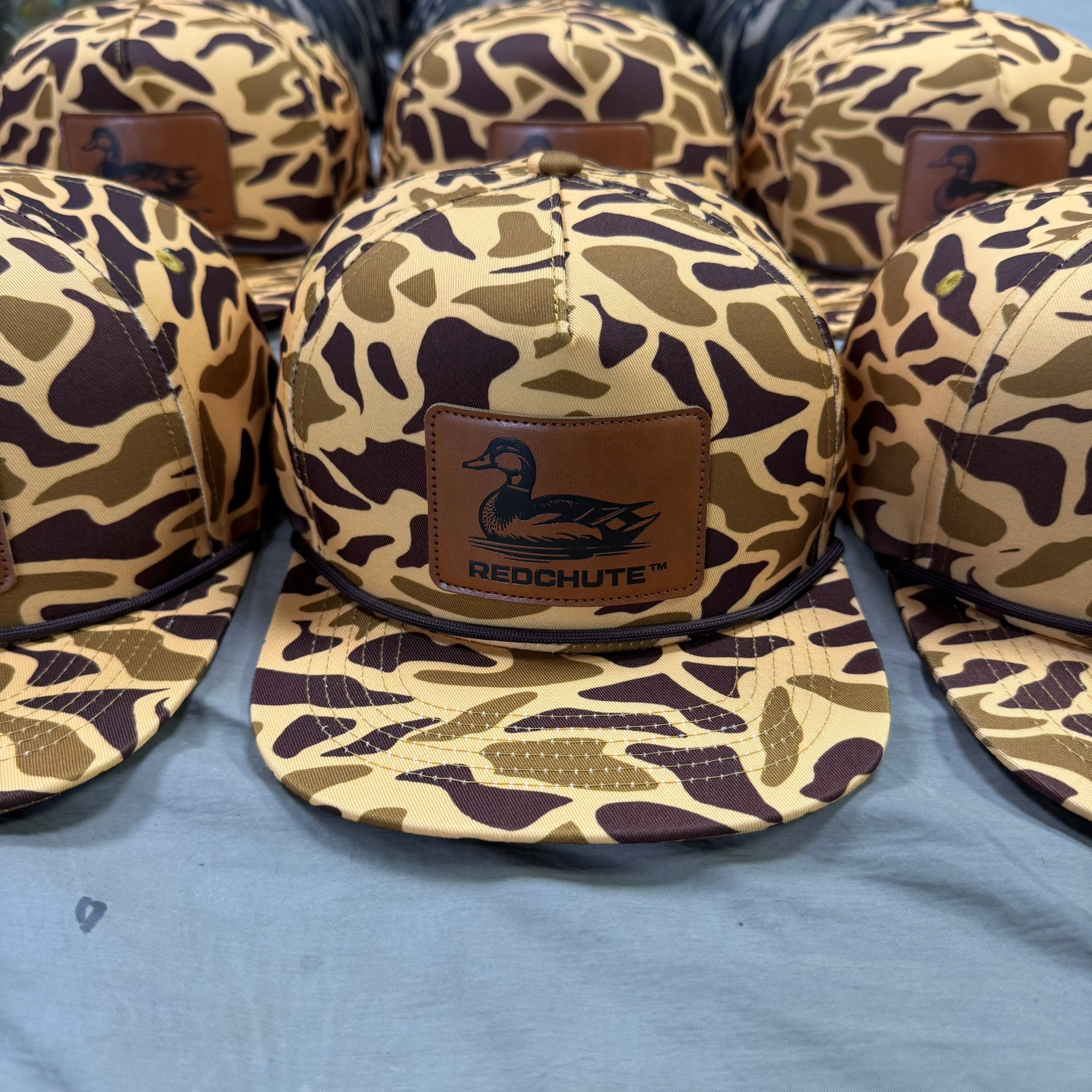Duck Hunter Camo Rope Hat - Brown & Tan